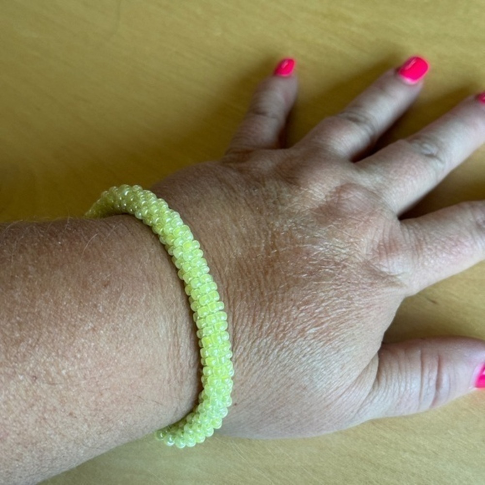Yellow Beaded Bracelet